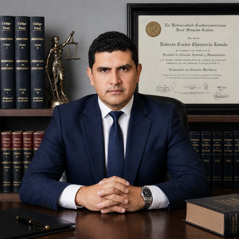 Abogado de el salvador Carlos Chavarria tu Abogado Penalista de AYN ServiLegal