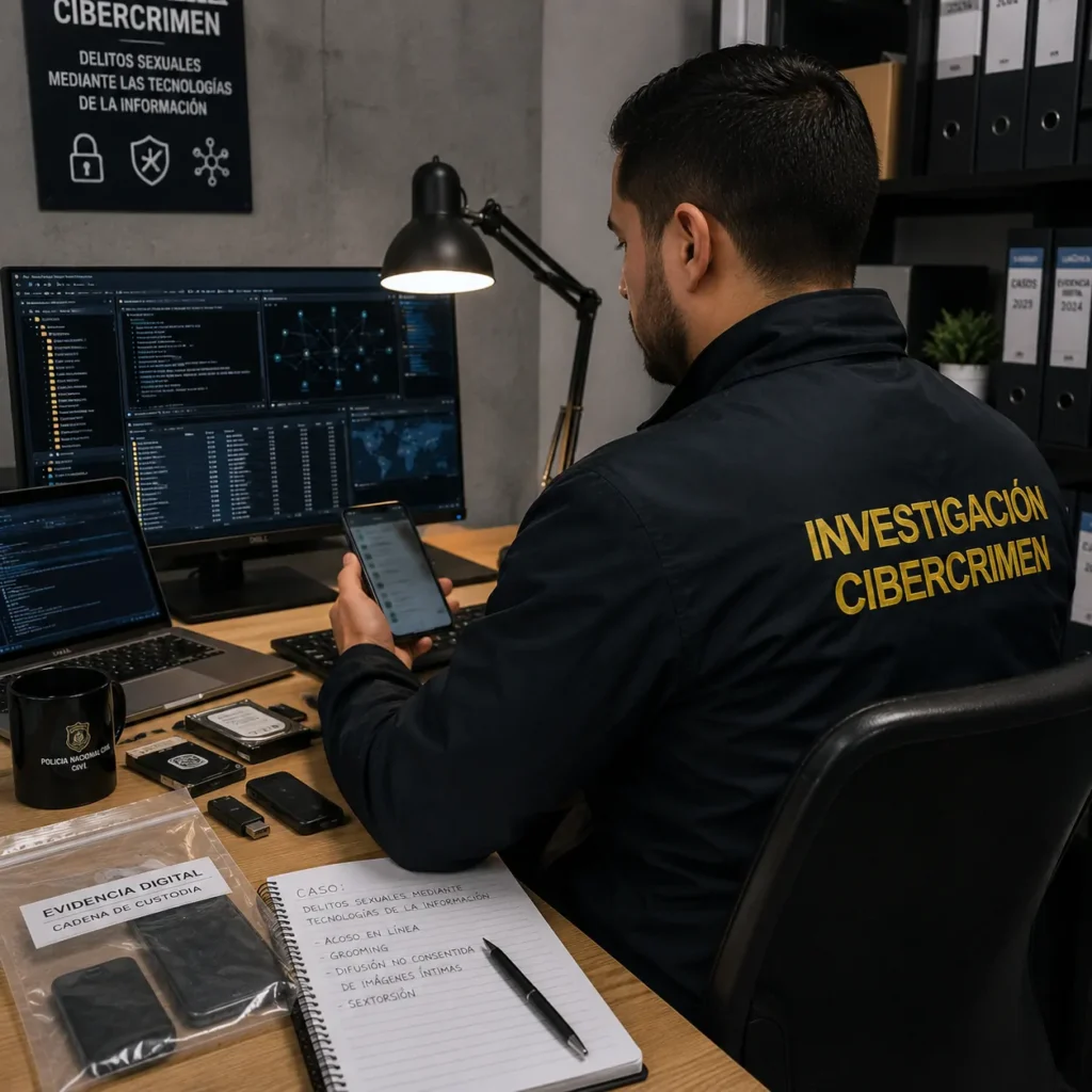 Investigador extrae información por delito sexual