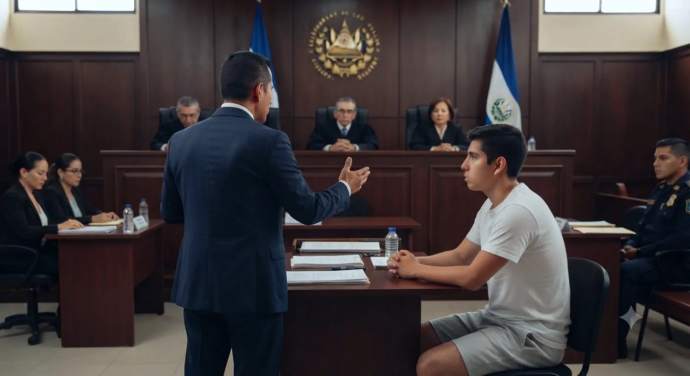 Abogado penalista en El Salvador brindando defensa penal integral durante todo el proceso judicial.